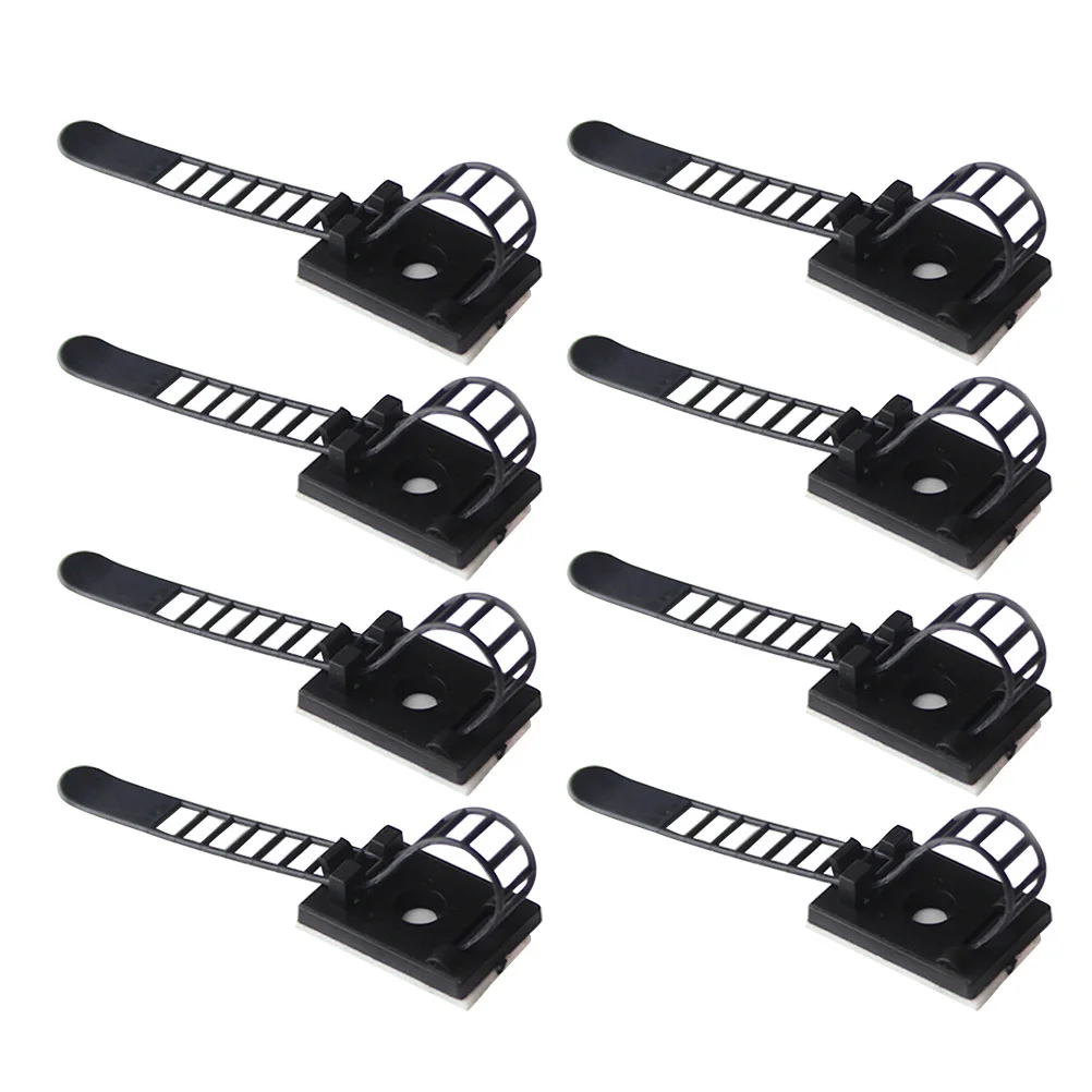 

200Pcs Cable Organizer Clips Adjustable Self Adhesive Cord Holder Wire Management Wire Fasteners for Desk Pc