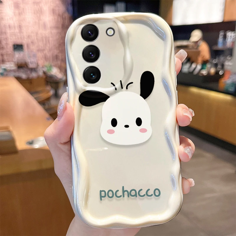 Sanrio Pochacco Case for Samsung Galaxy S24 S23 S22 S21 Ultra Plus S20 FE A73 A72 A71 A55 A54 5G A53 A52 A51 4G A50S A50 Cover