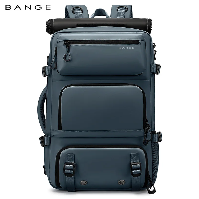 BANGE Expandable Men's Backpack Waterproof 17.3 in Laptop Backpack Man Large Capacity Hiking Travel Bag Male Backpacks for Men