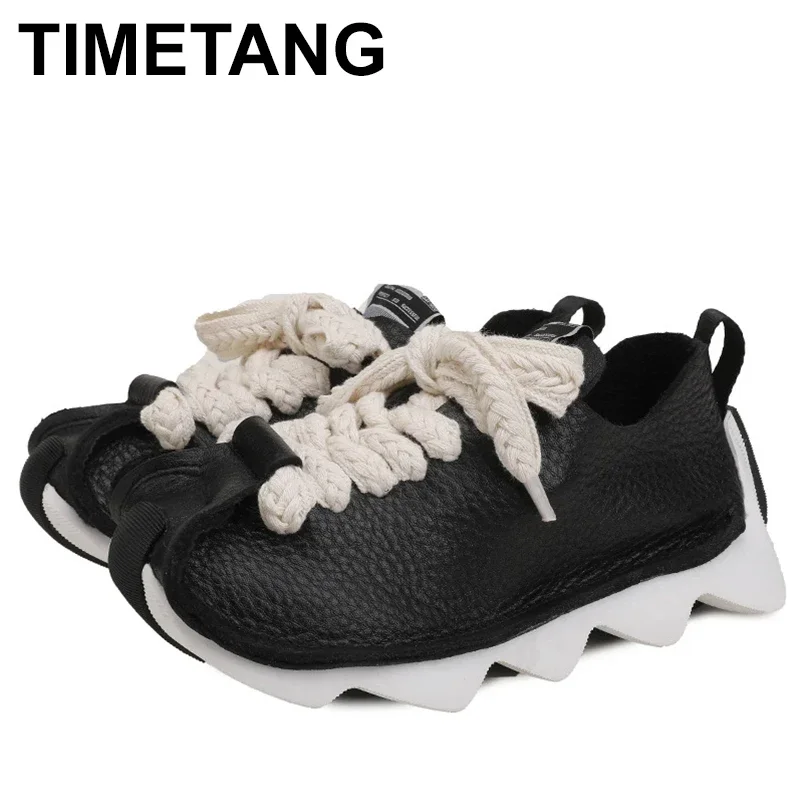 

2.5cm Women Sneaker Autumn Apring Fashion Lace Designer Luxury Novelty Authentic Elegance Cow Genuine Leather Shoes Moccasins