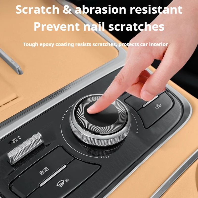 For Geely Starray EM‑i EX5 EM‑i 2025 2026 Central Control Knob Drip Glaze Protector Anti Scratch Button Sticker Accessories