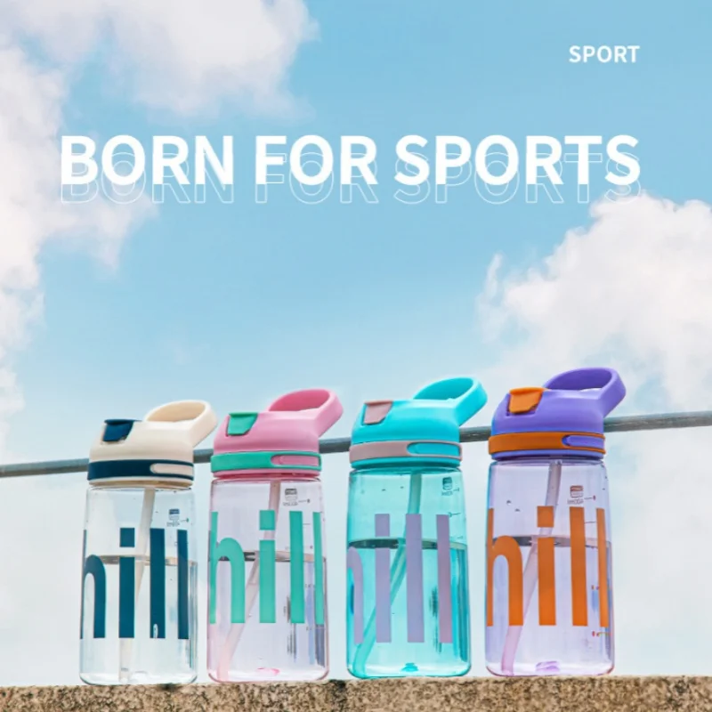 450ML Portable Water Bottle for Gym, Fitness, Outdoor Camping, Hiking, and Sports - PC Material, Sealable