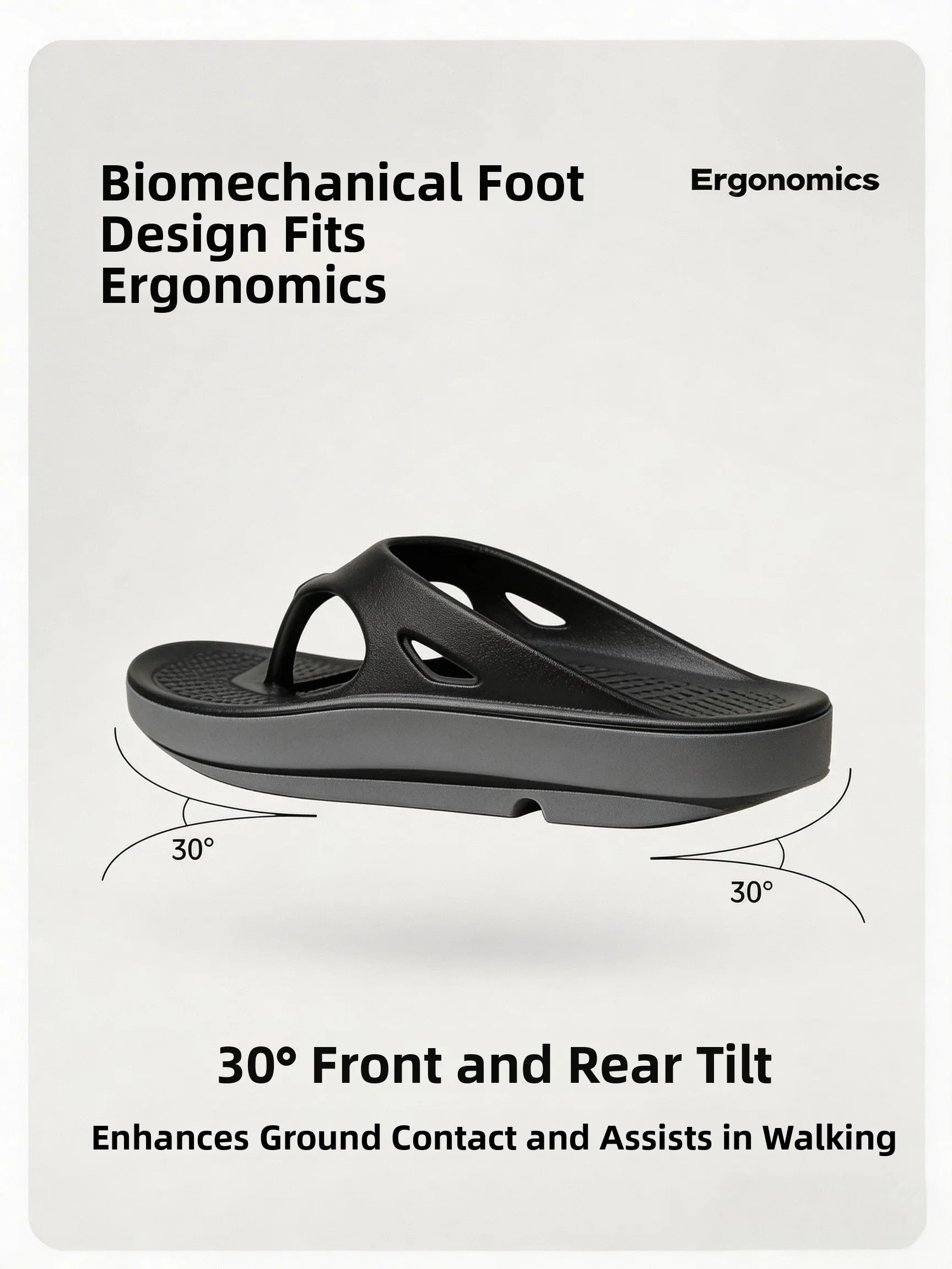 Men's Extra Large Size Sandals Flat Foot Correction Outdoor Sports Slippers Arch Support Shock Absorption Casual Slip-On Shoes
