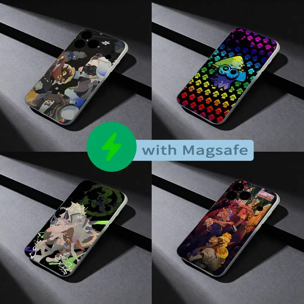 

S-Splatoon 3 Deep Cut Shiver Phone Case For iPhone 17,16,15,14,13,12,X,XS,Pro,Max,Plus,E,Air,Mini with Magsafe Magnetic Frosted