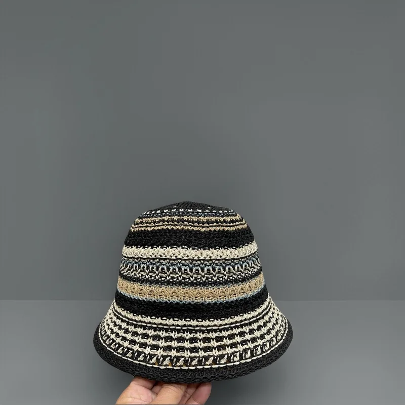 

High Quality Knitted Bucket Hat Sophisticated Sun Hat Couples Memorable Festival Gift Trendy Similar Headwear Designer Hat