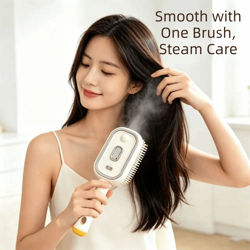 Durable Electric Hair Care Spray Massage Comb Anti-static Self-cleaning Hairbrush Spray Airbag Combs Women Girls