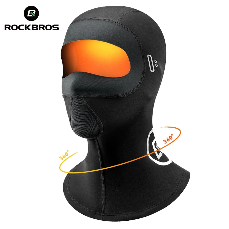 

ROCKBROS Cycling Face Mask Winter Warm Fleece Scarf Mask Bicycle Balaclava Windproof Neck Cover Fishing Skiing Motorcycle Mask