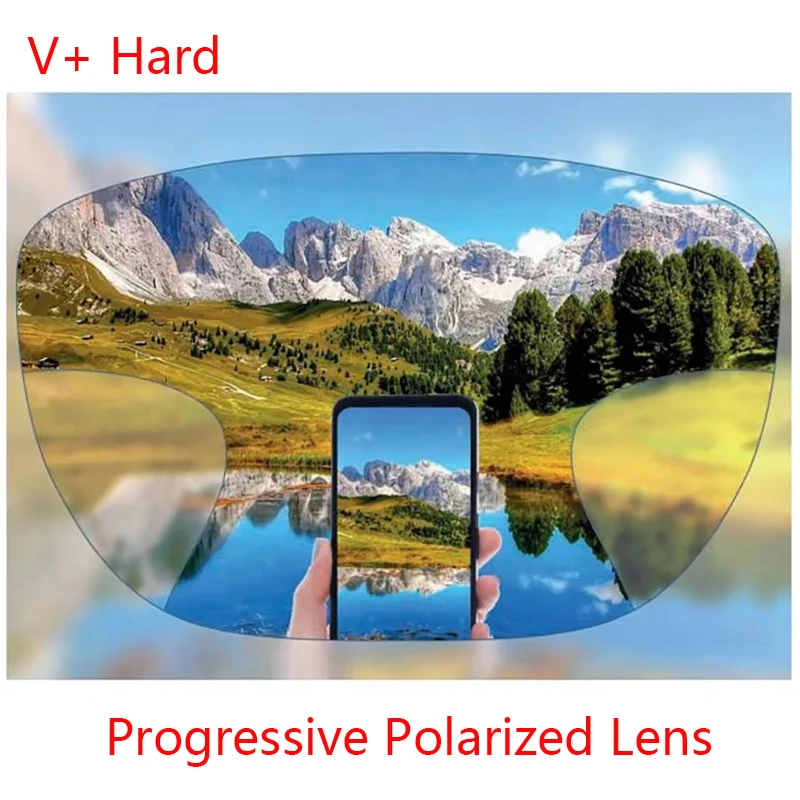 Premium breedste gezichtsveld Progressieve lenzen Vrije vorm Bijziendheid Multifocale optische lens op sterkte Zie ver en dichtbij Verifocaal - afbeelding 1