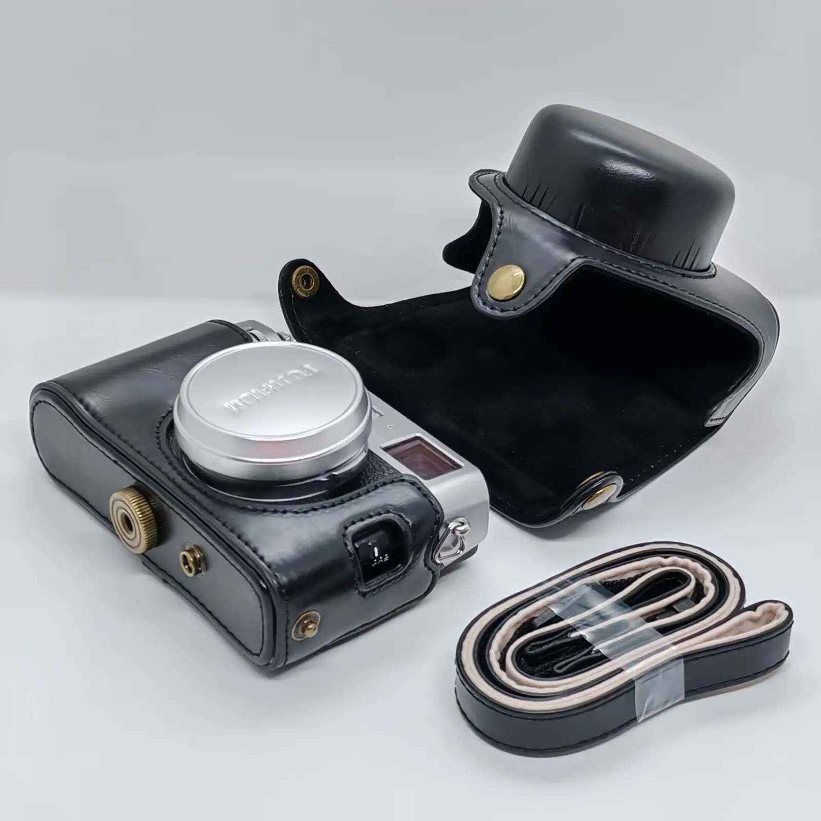 Leather Case for FUJI X100F X100S X100T X100V FUJIFILM Camera Protect Bag Grip With strap