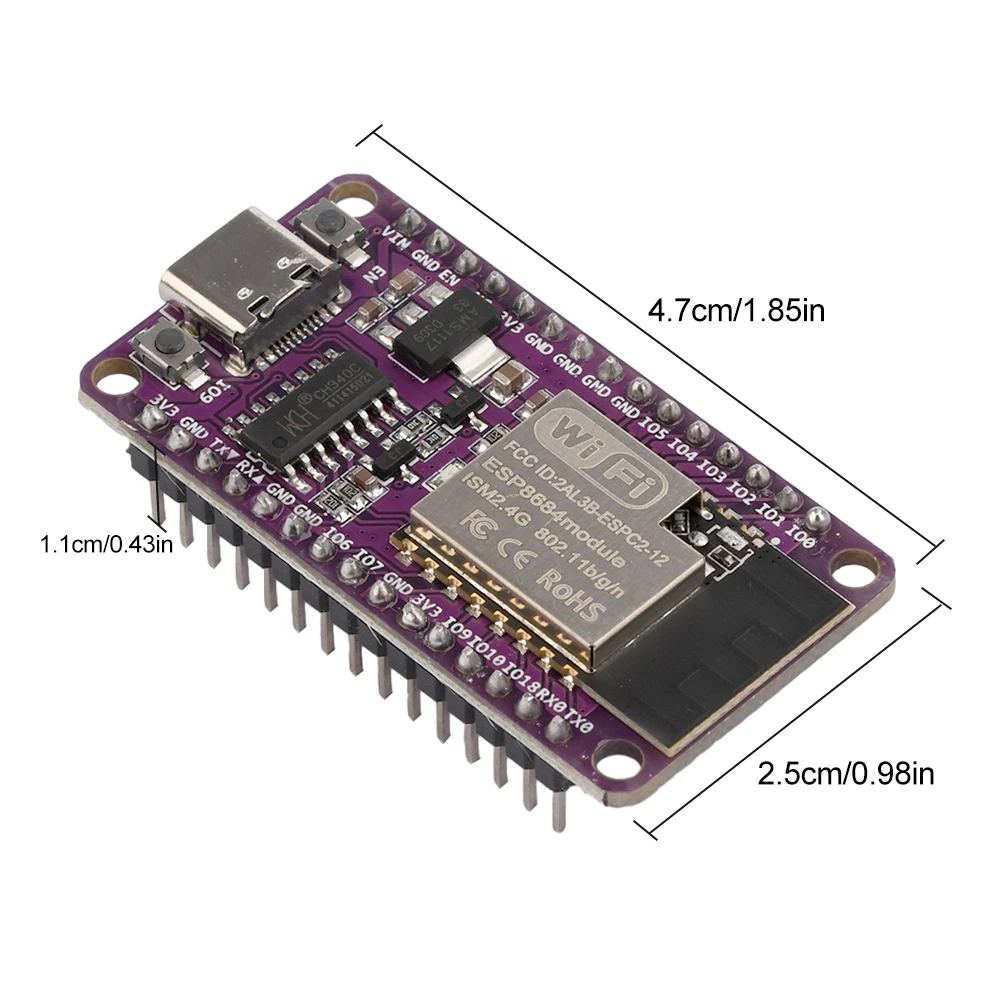 ESP32 Development Board Type-C USB WIFI+Bluetooth ESP8684 ESP32-C2 ESPC2-12 DevKit Serial Expansion Board