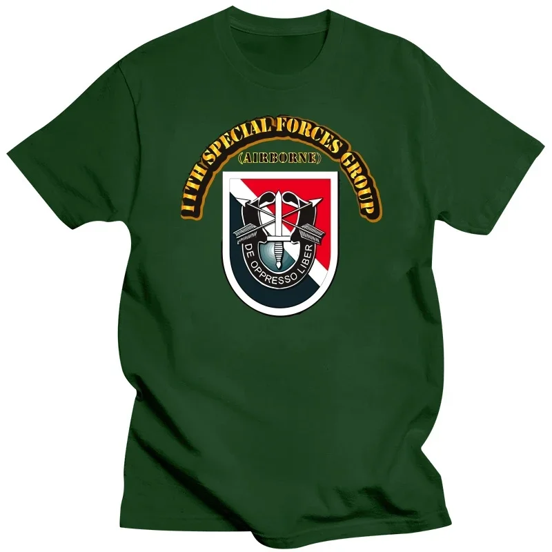 New Summer Cool Tee Shirt 11th Special Forces Group (Airborne) Tshirt Funny T-shirt