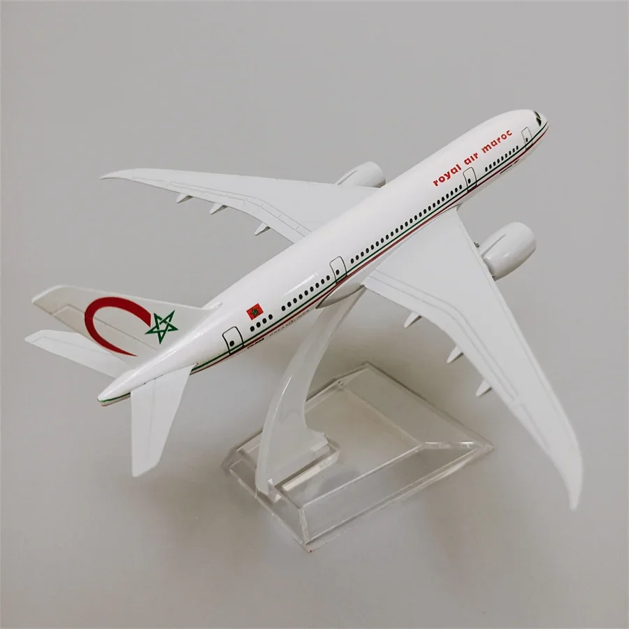 16cm Alloy Metal Royal Air Maroc Airlines B787 Boeing 787 Airplane Model Airways Model Plane Diecast Aircraft Kids Gifts Decor