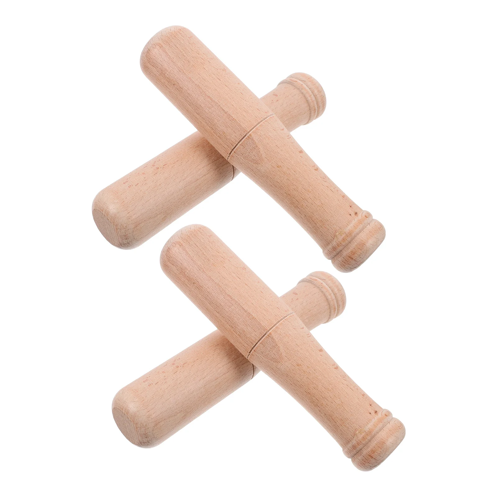 

4Pcs Wooden Pestle Grinding Rods Multi-Use Kitchen Tool Garlic Crusher Ginger Masher Wooden Pestle Mallet Medicinal