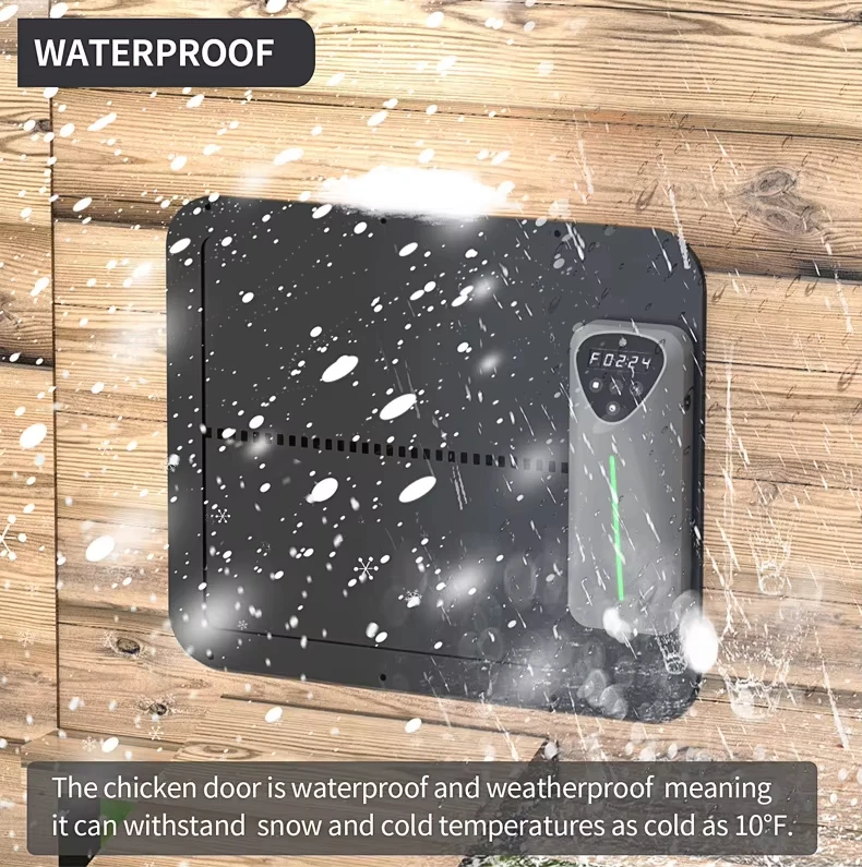 APP制御ソーラー式鶏小屋ドア、LCDディスプレイ、挟み込み - Automatic Chicken Door Opener Solar のレビューと価格