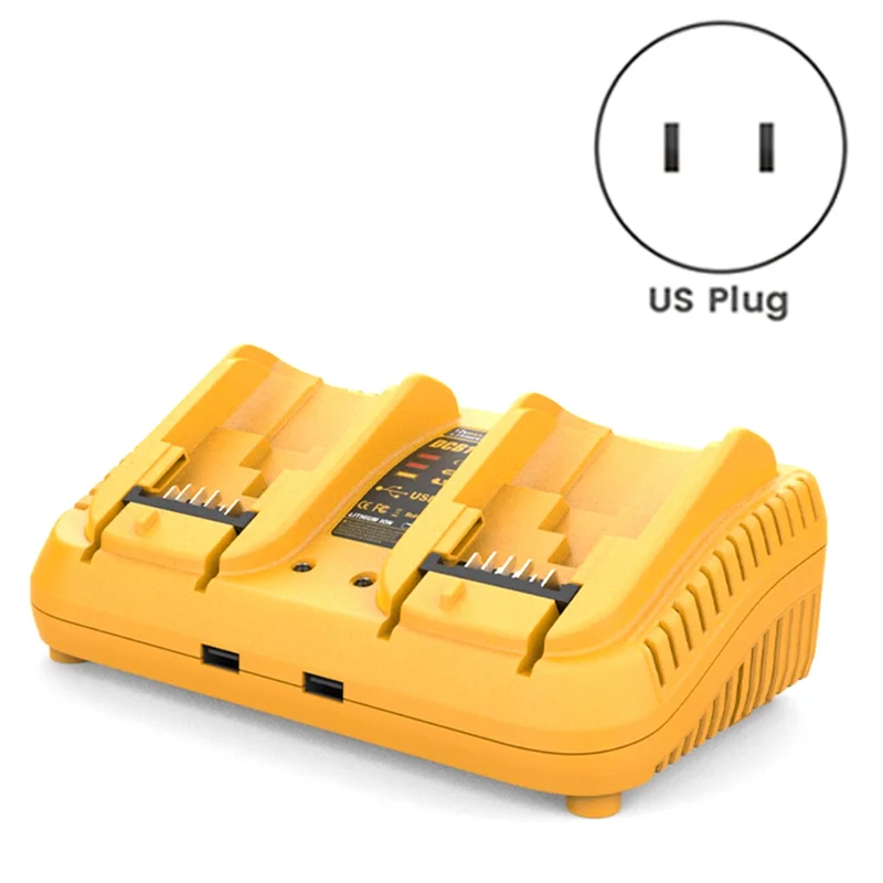 

Ingenious-DCB102 Replacement For Battery Charger Station Dual USB Port Battery Charger For 12V/20V Battery Durable