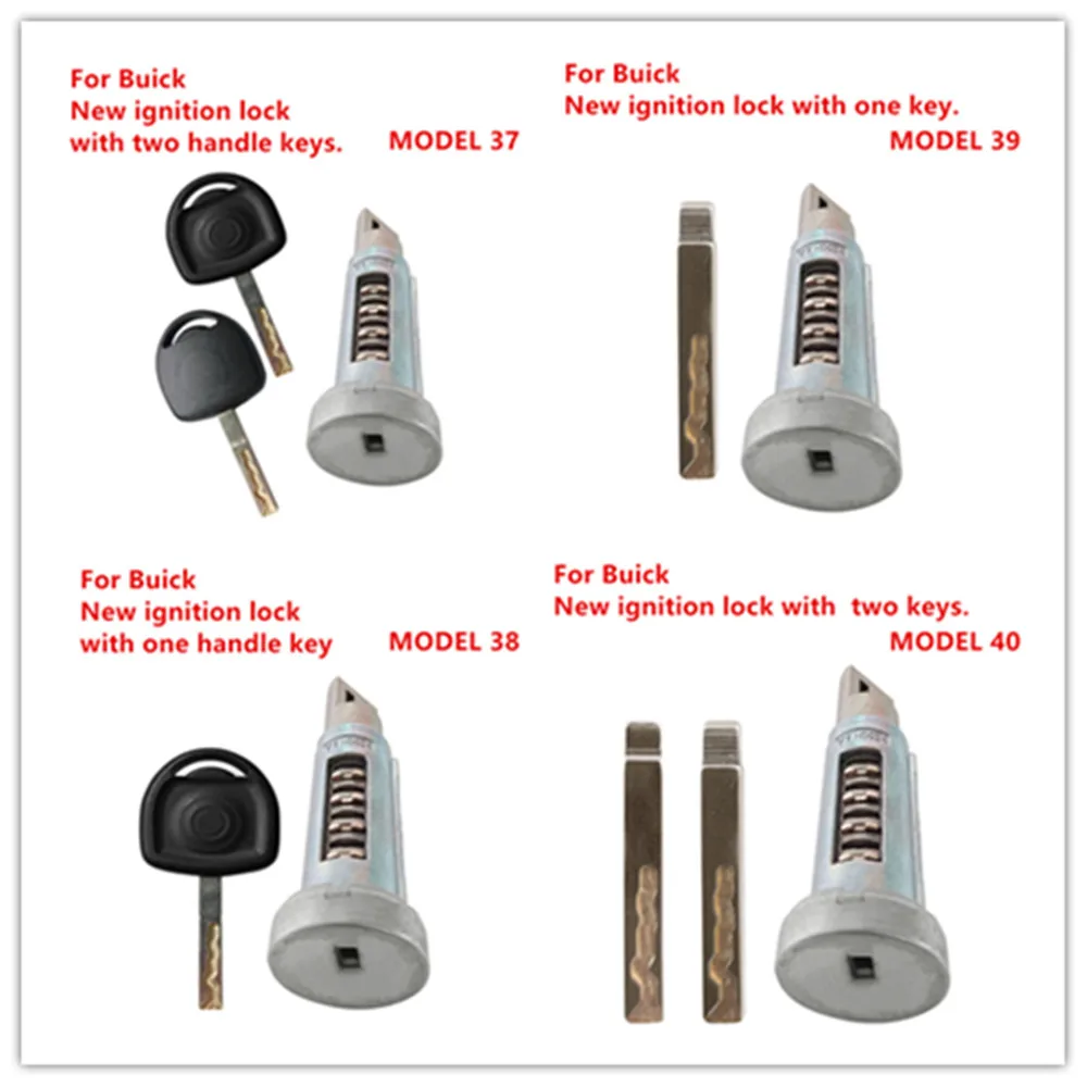 37-40 For Buick - Premium new ignition lock keys. Options with/without handle, single/double. High quality for your Buick.