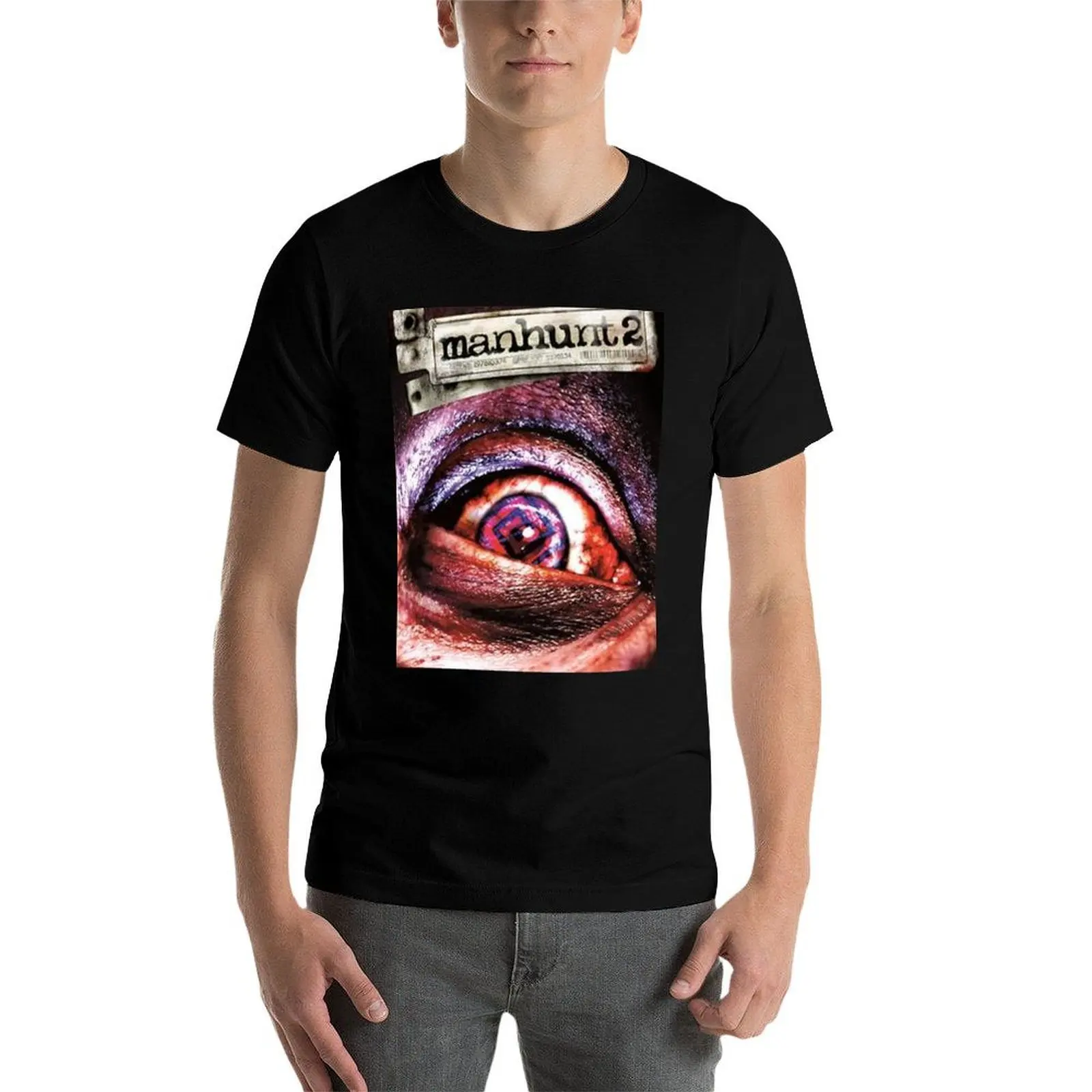 

Manhunt 2 Eye Horror Mask – Disturbing Game Art Inspired Design T-Shirt cotton t shirt pack t shirt man luxury T-Shirt