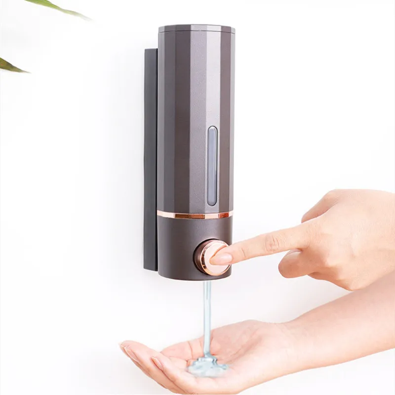 موزع صابون الحمام شامبو سائل للاستحمام فردي 420 مل موزع صابون دش الحمام المثبت على الحائط، منتجات الفنادق #2