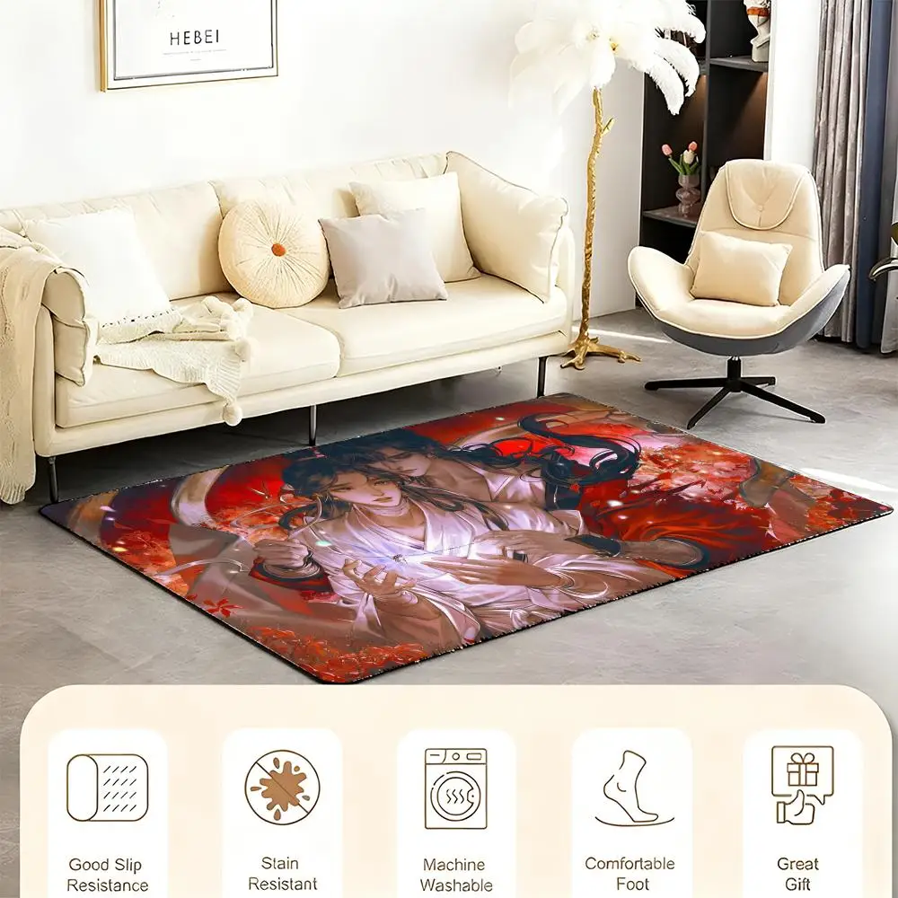 Bl H-Heaven Official's B-Blessing الكلمة حصيرة دافئ الفانيلا لينة سميكة سجادة ضد الإنزلاق لغرفة المعيشة غرفة نوم ديكور المطبخ السجاد #3