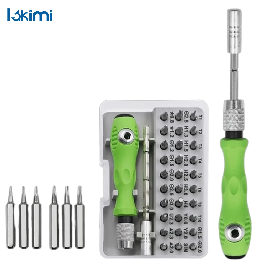 

Precision Mini Magnetic Screwdriver Set, 32 In 1 - Bits Kit for Phone, Mobile, iPad and Camera Maintenance LK-AA38