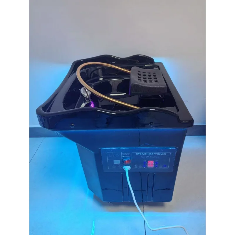 2025 Main Spa Bed with Water Tank, Mobile Shampoo Chair, Black Basin, Portable Shampoo Basin