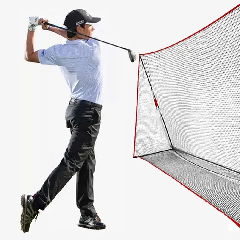 

Golf Practice Hitting Polyester Net Portable Swing Golf Cage Detachable Indoor Outdoor Training Accessories With Bag