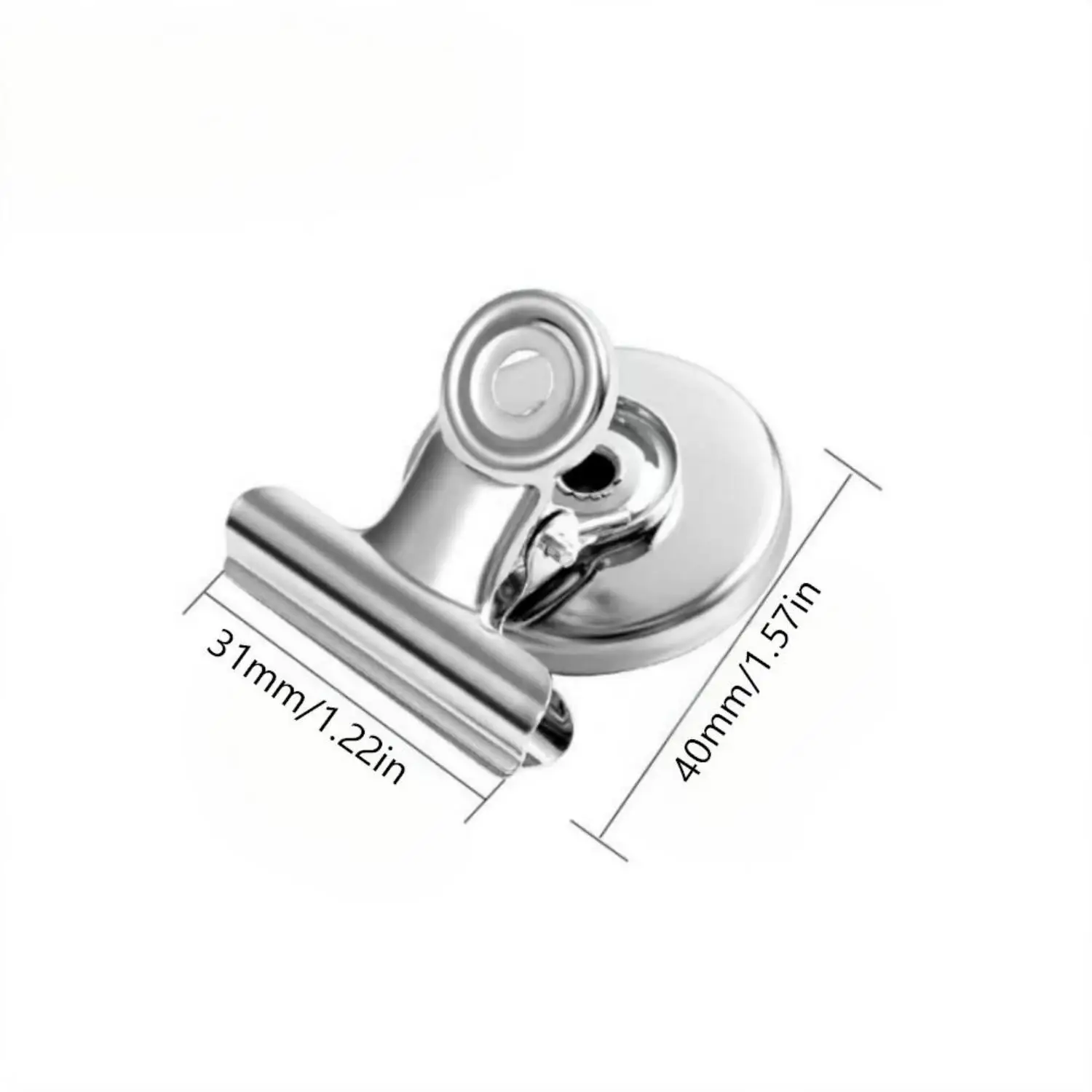 12PCS Round Shape Fridge Magnet Clip Magnetic Refrigerator Wall Memo Note Message Holder Clamp Office Supplies DIY Storage Rack