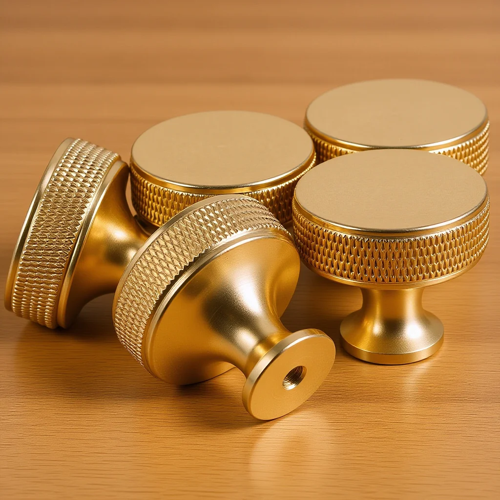 

5Pcs Durable Aluminum Alloy Cabinet Handle Modern Round Replacement Pull for Kitchen Wardrobe Door Drawer Door Handle