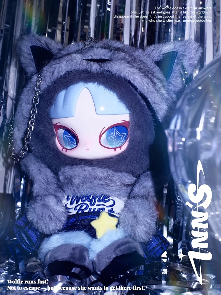 

100% натуральная Inn Special Edition Wolfie Run Fast виниловая плюшевая игрушка кукла Kawaii милая Коллекционная фигурка ограниченный подарок аниме декор