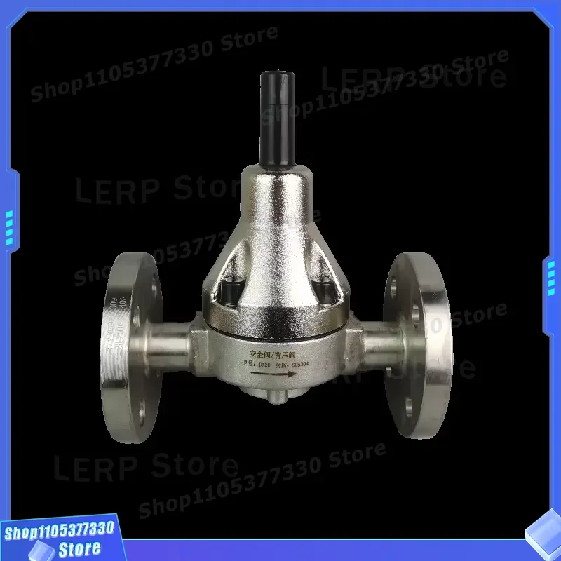 Stainless Steel Flanged Back Pressure Valve for Diaphragm Pump Pressure Stabilization Safety Relief Device Industrial Use