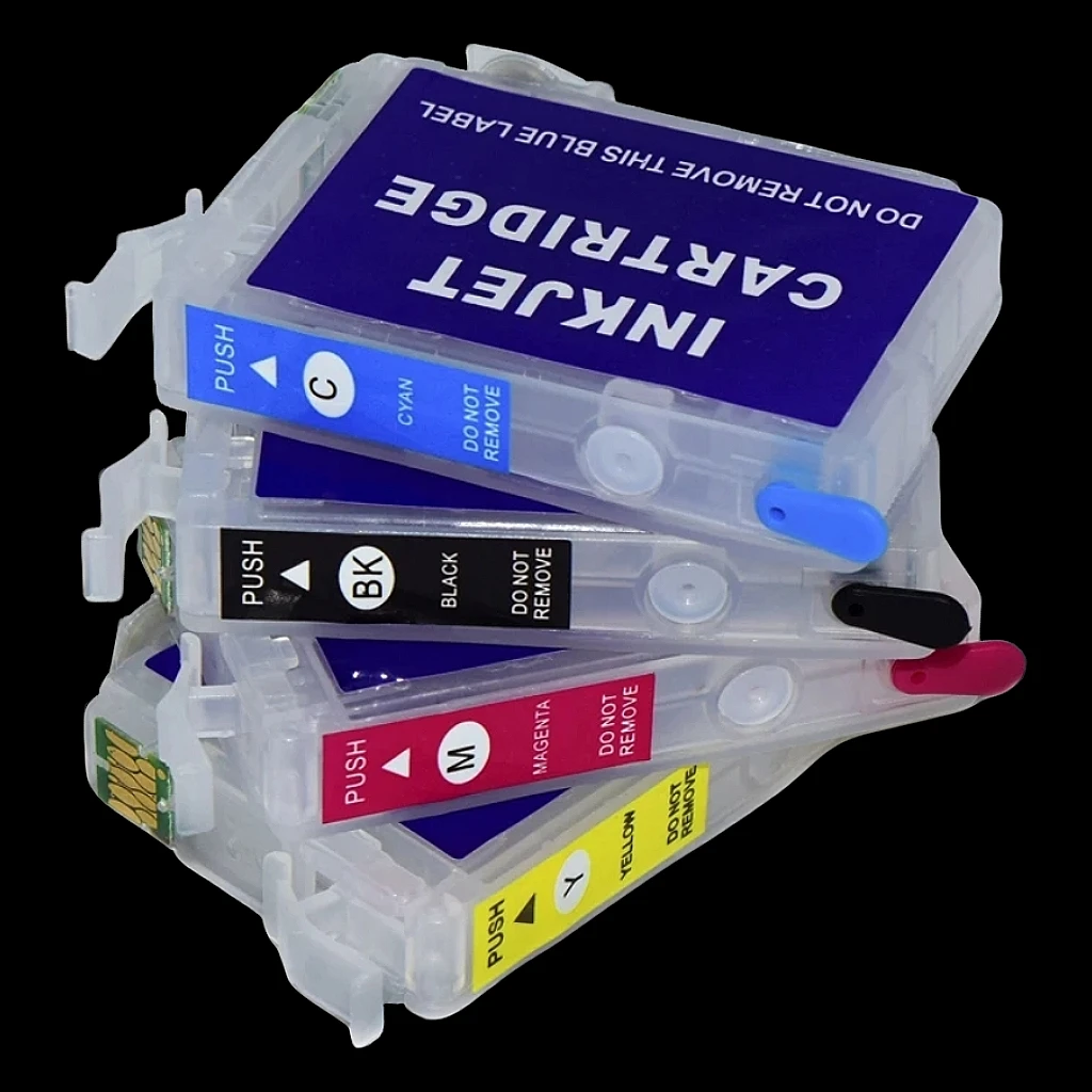 T2001 T200XL Refillable Ink Cartridge With Arc Chips For Epson XP-100 200 300 310 314 400 410 WF-2510 2520 2530 2540 Printers