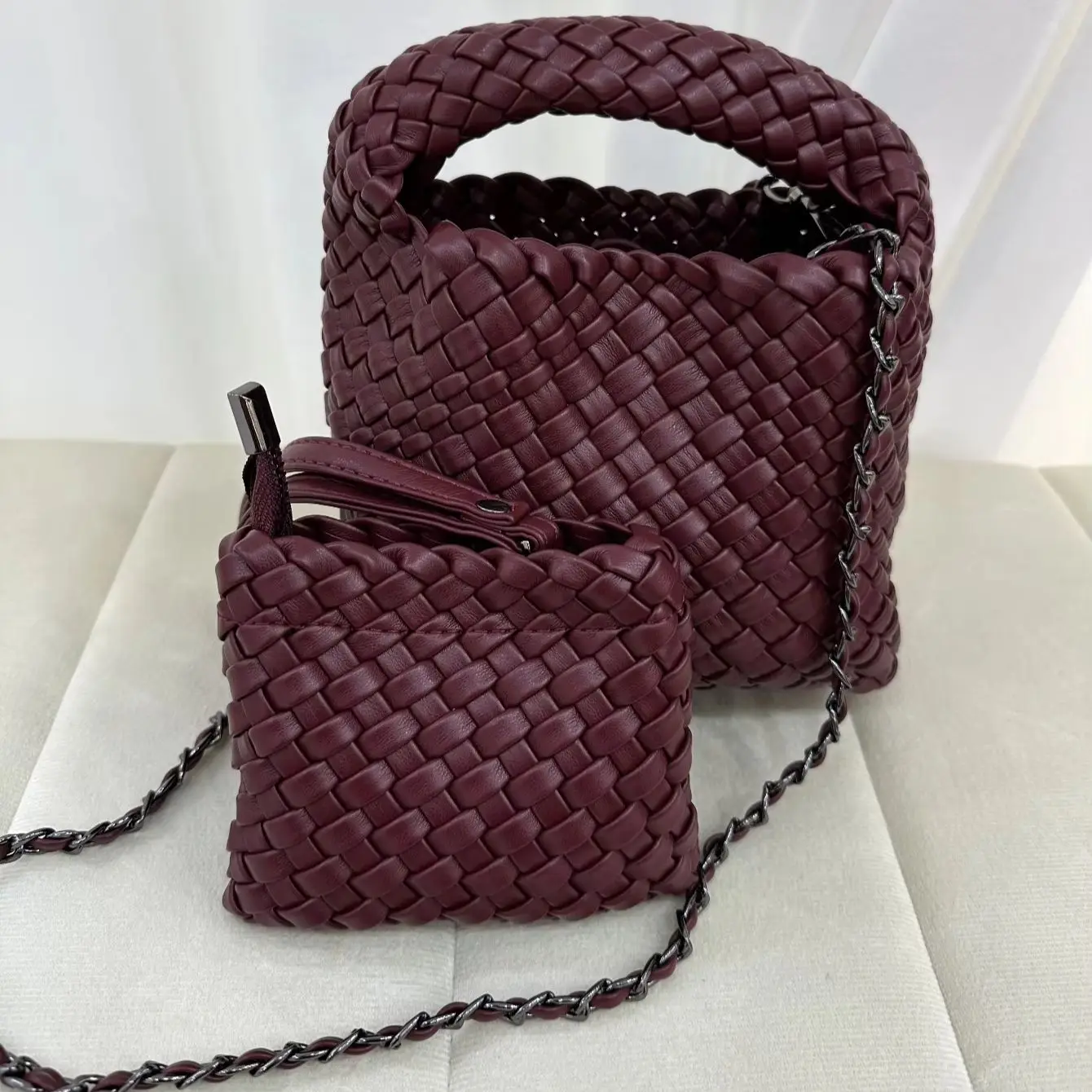 

Women's PU Woven Shoulder Bag 2026 Luxury Designer Crossbody Bag Soft Handbag Korean Style Daily Commute Tote Purse
