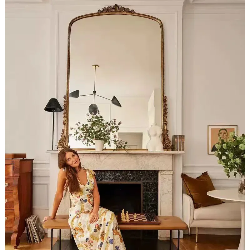 

Standing Voiture Mirror Square Wedding Luxury Aesthetics House Wall Art Mirrors Bedroom Full Body Espejos Para Pared Wall Decor