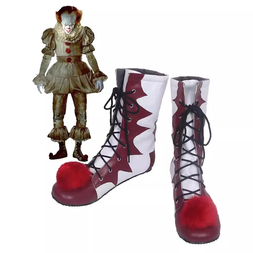 Costume de Clown d'halloween pour hommes et femmes, Costumes de Cosplay, bottes, chaussures, spectacle de carnaval, accessoires de Costume de Clown d'horreur