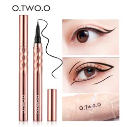 Wholesale O.TWO.O Eyeliner Pencil Liquid Eye Liner Waterproof Smudge Proof Quick Drying Ultra Fine Black Eyeliner for Arrows