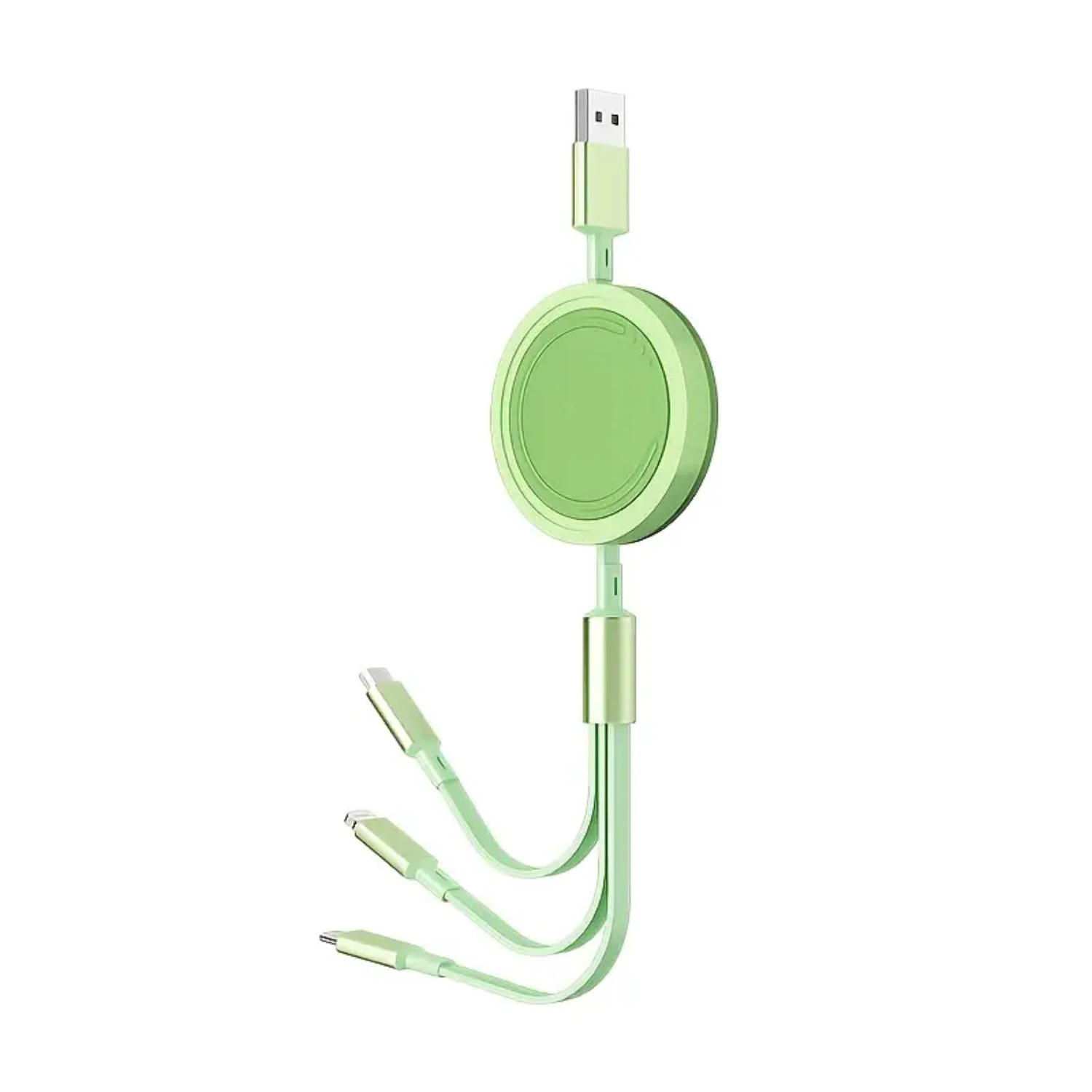 

Fast Charging 3-in-1 Retractable Data Cable - Max 120cm Length Type C, Micro USB, iOS High Speed Solution