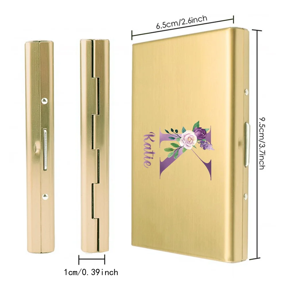 Ultra-thin Metal Men's Wallet Card Holder Portable Credit Card Case Card Case Storage