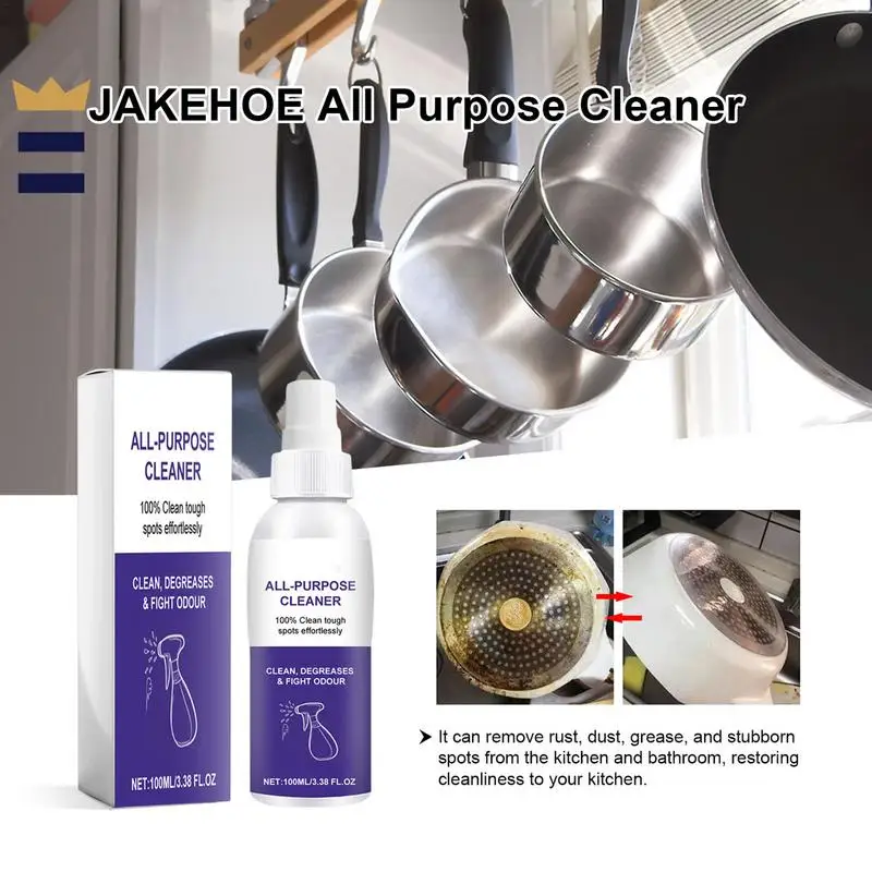 Rust Stain Remover All-Purpose Shower Cleaning Spray Kitchen Degreaser Remover Rust Out Instant Remover Spray Multipurpose Foam