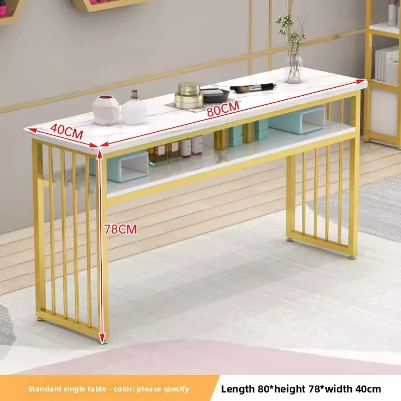 Stylish Influencer Manicure Table Minimalist Affordable Salon Table Japanese Style Single Double Manicure Tables for Nails Salon