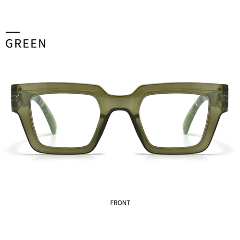 Fashion Square Dicken Rahmen Lesebrille Frauen Blau Licht Blockieren Presbyopie Brillen Für Männer Komfortable Computer Gläser – Detail 16