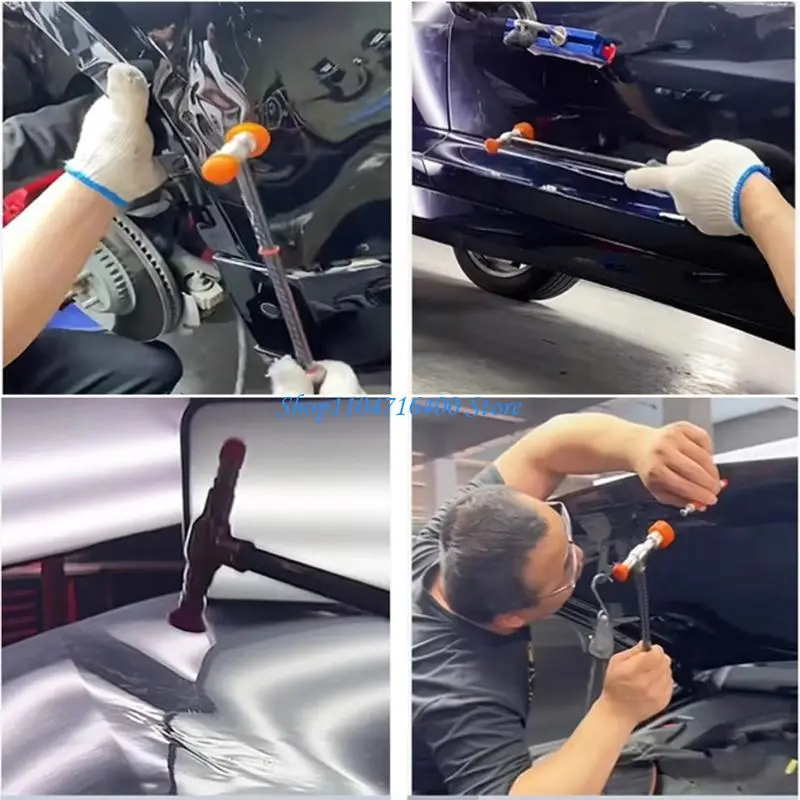 

y1gd Accuracy Auto Body Dents Repair Set with Ergonomic Handle Easy to Use for Vehicle Motorcycle Metal Surfaces Restoration