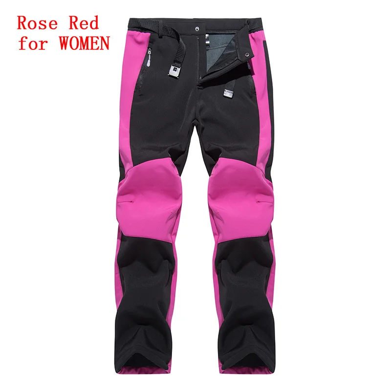 Outdoor Fleece Warm Pants Men Women Sports Trekking Mountain Climbing Camping Quick Dry Waterproof Windproof Man