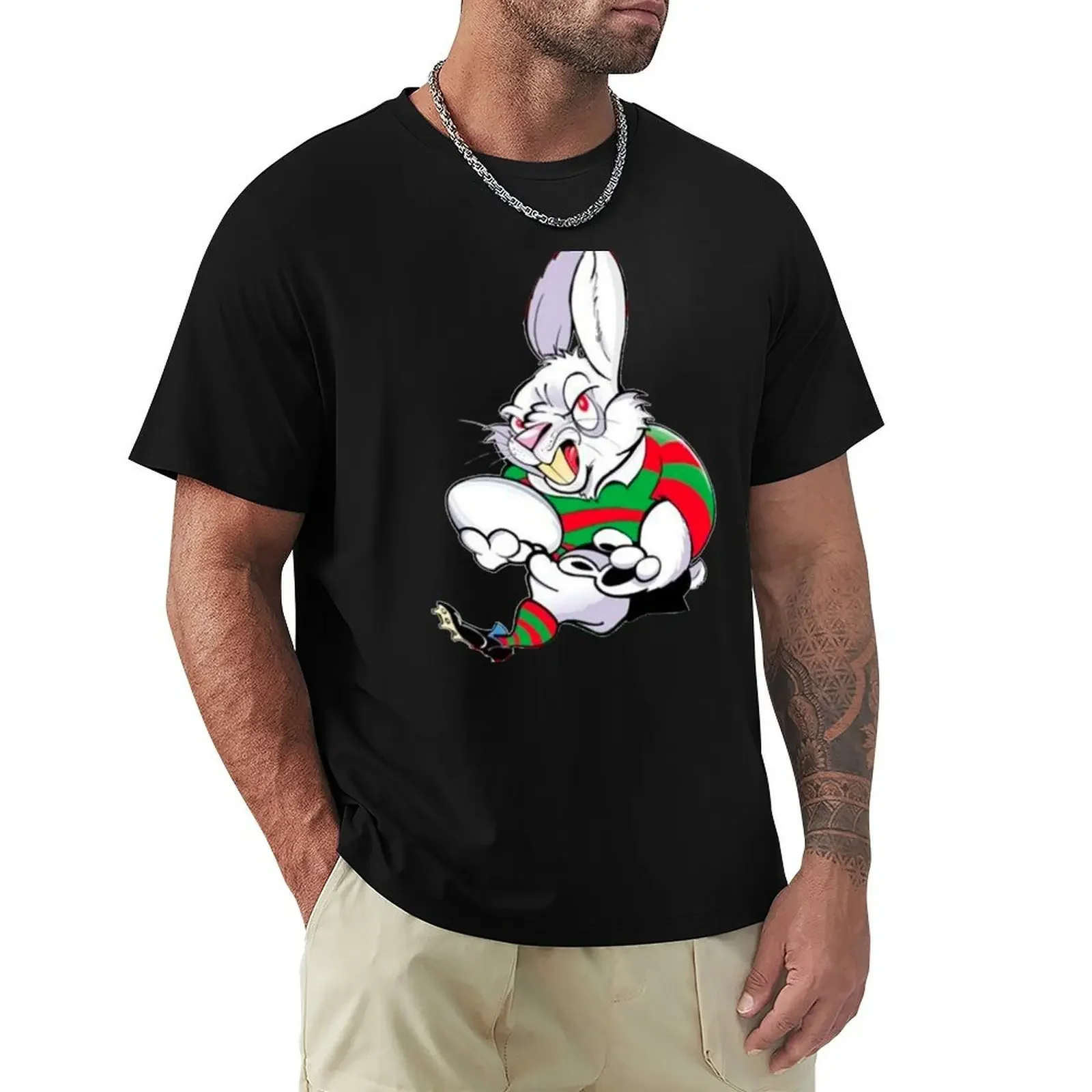 South Sydney Rabbitohs Essential T-Shirt cotton graphic tees cheap stuff anime t shirts tees plain t shirts men