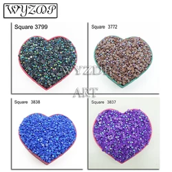 AB Square Drill Diamond Painting Accessory Rhinestone Mosaic Colorful Stones Sale Resin Embroidery Making Diamond Art 3770-5200