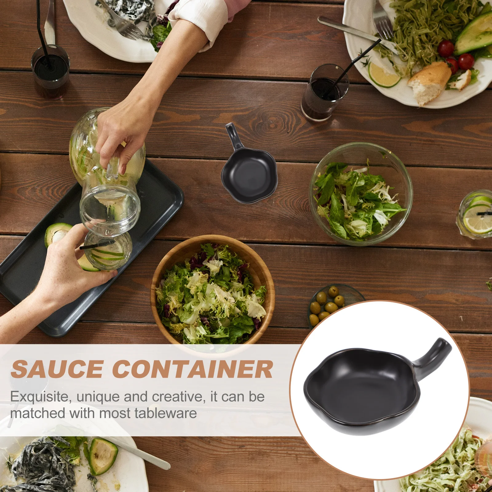 1Pcs Flower Shaped Practical Seasoning Bowl Ceramic Sauce Container Chopstick Rest for Home Restaurant Dip Serving Dish