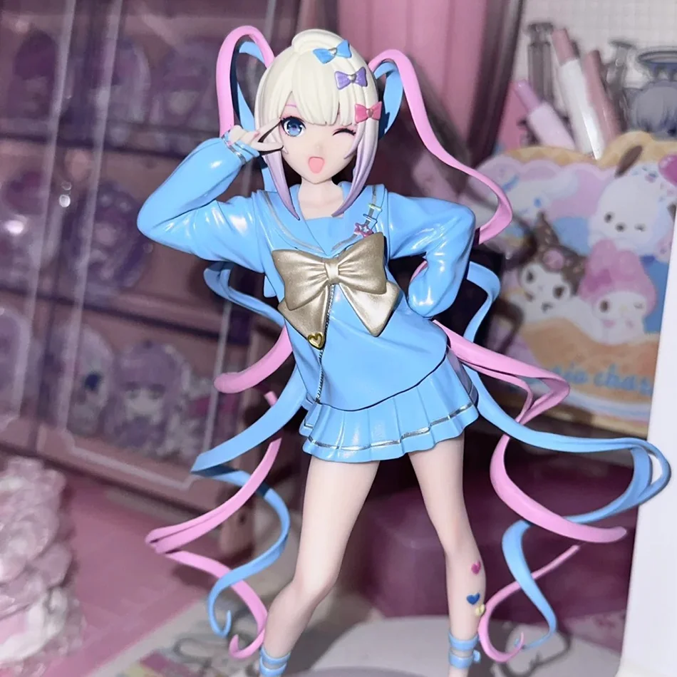 Original Needy Girl Overdose Anime Figure KAngel Action Figures Virtual Uploader PVC Collection 17CM Model Ornaments Toys