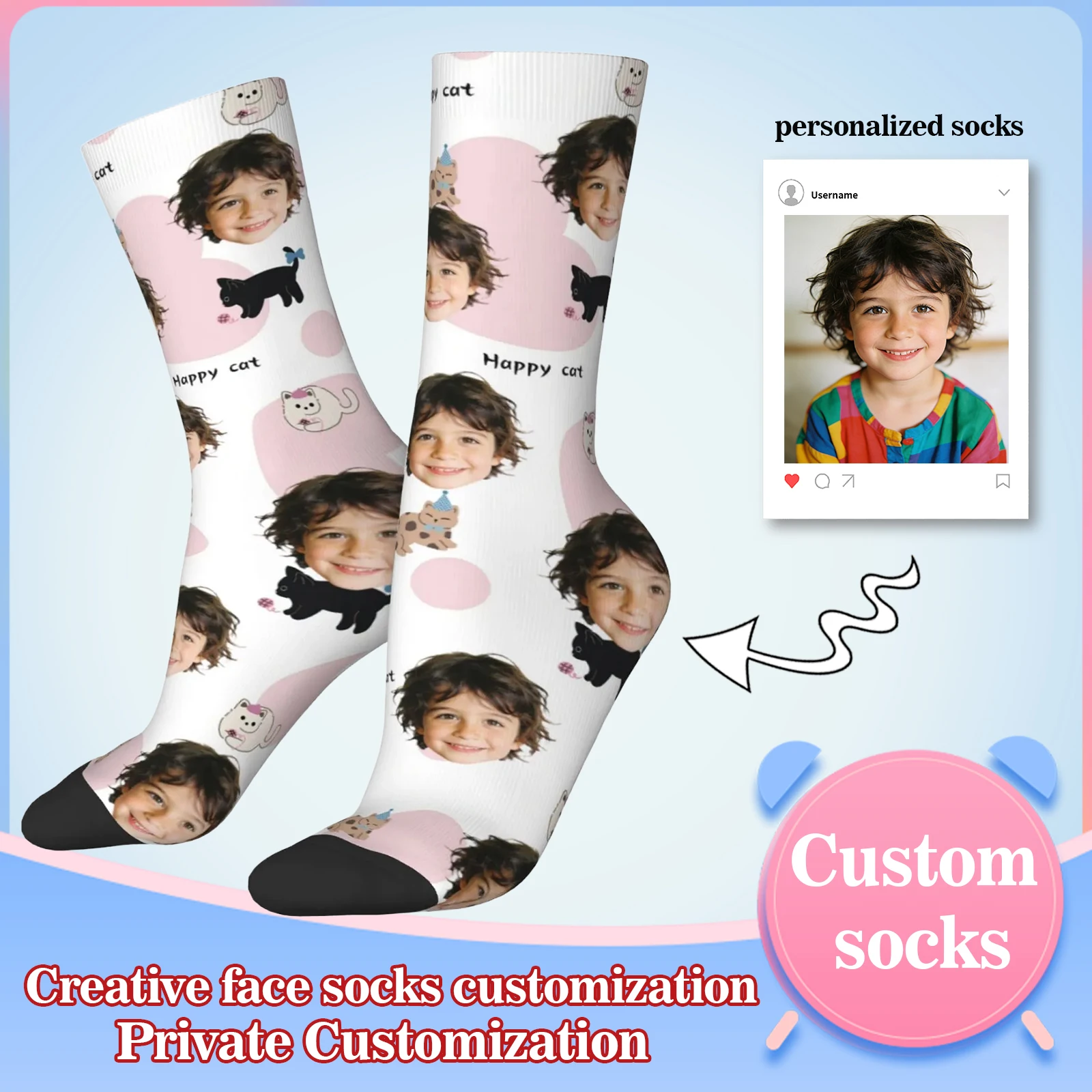 Custom avatar socks for men and women custom photo socks personalized picture socks photo socks personalized gifts