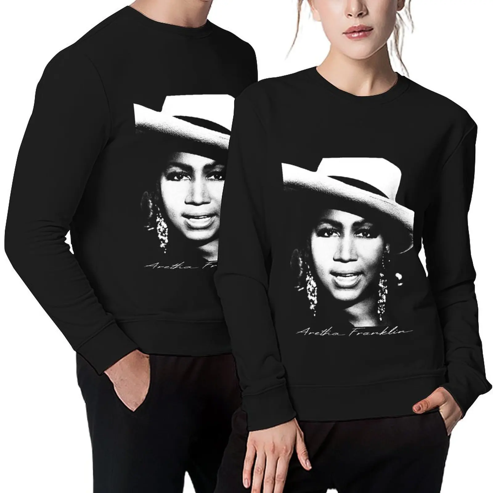 

Aretha Franklin Portrait Pullover men clothing mens clothing korean autumn clothes autumn clothes winter man sweatshirt