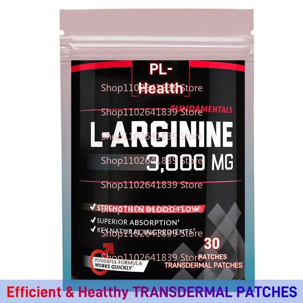 30 Patches L-Arginine Transdermal Patches to Support Stronger Blood Flow Booster Mens Performance