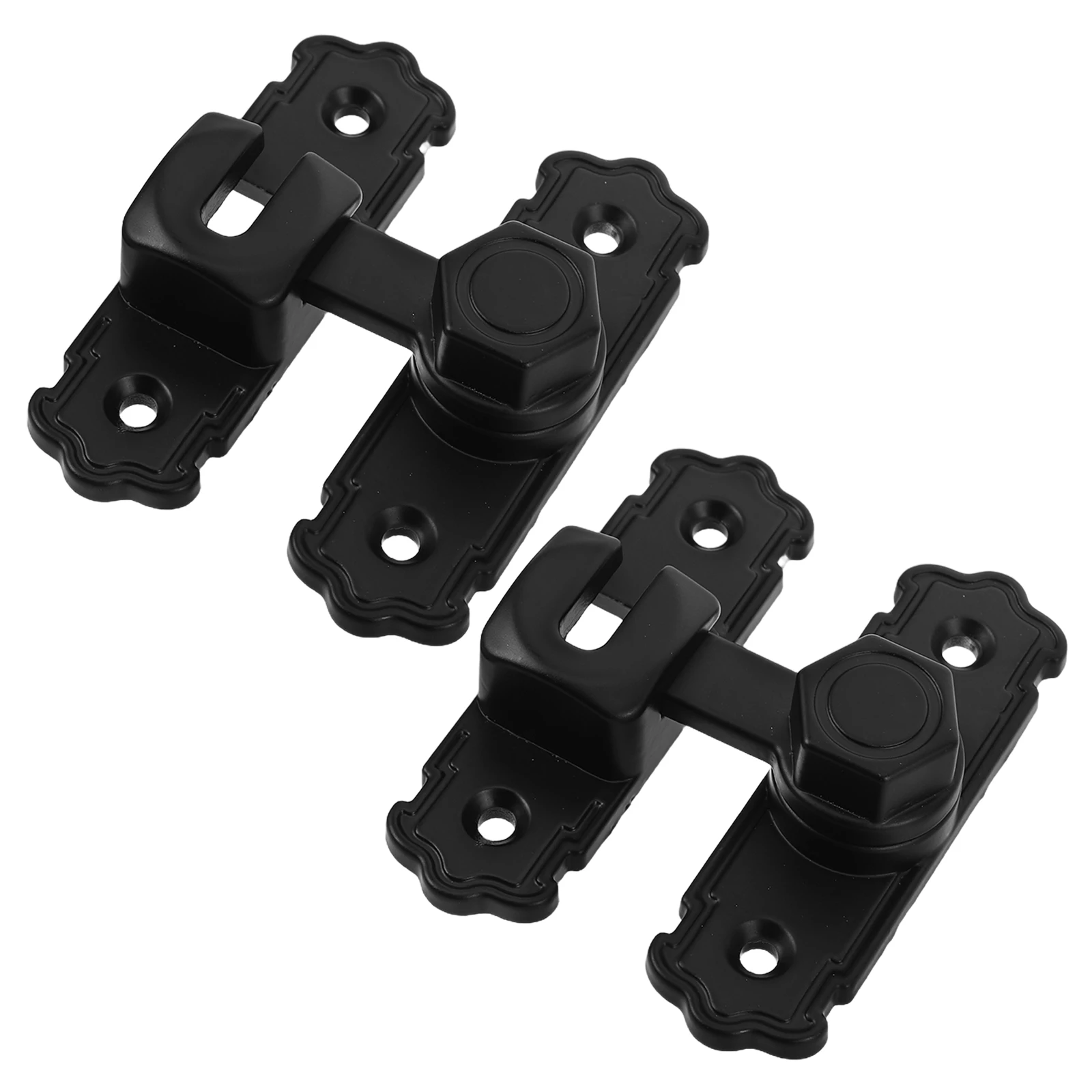 

2pcs Stainless Steel Door Latch Swivel Bolt 90 Degree Rotation Easy Installation Bathroom Partition Hardware Sliding Bolt For